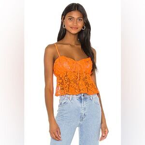 MAJORELLE Friday Night Top | Small | Neon Orange